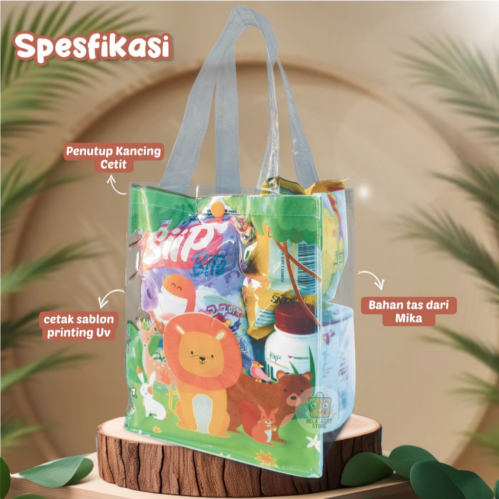 

READY STOCK !!!! SOUVENIR MIKA, TAS MIKA TRANSPARAN
