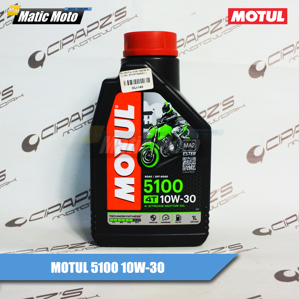Oli Motul 5100 10W-30 Sport Ester Technosynthese Original Matic Moto