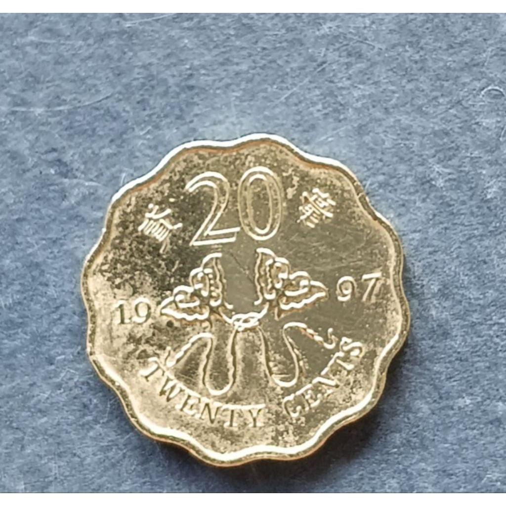 koin Hongkong twentycents tahun 1997..