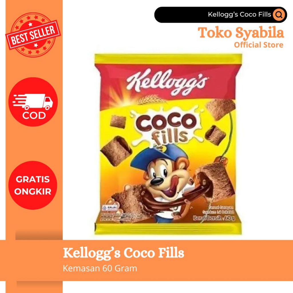 

TERMURAH !!!! 60 Gram Kellogg's Coco Fills | Tidak Tercantum ED