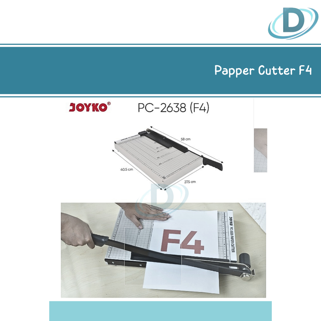 

Alat Pemotong Kertas F4 Joyko / Paper Cutter