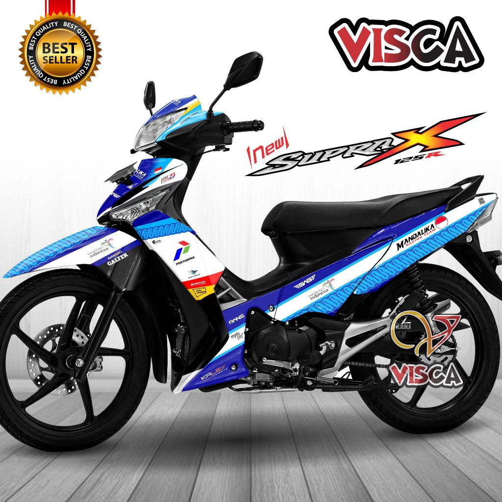 Decal Supra X 125 R Modif Keren Stiker Supra X 125 R Full Body Striping Supra X 125 R Variasi Keren 