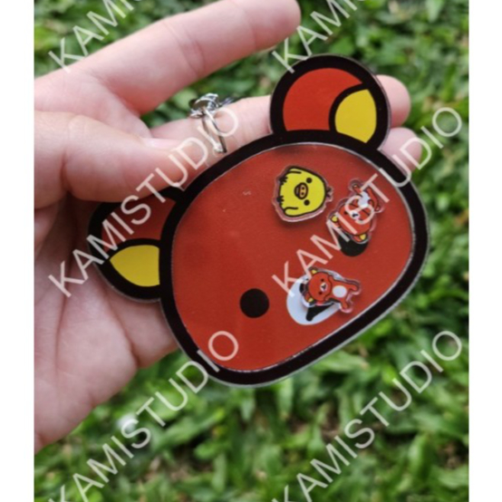 Keychain Shaker/ Custom Nama Bagtag/Gantungan Tas/gantungan kunci shaker / custom nama / bag tag sha