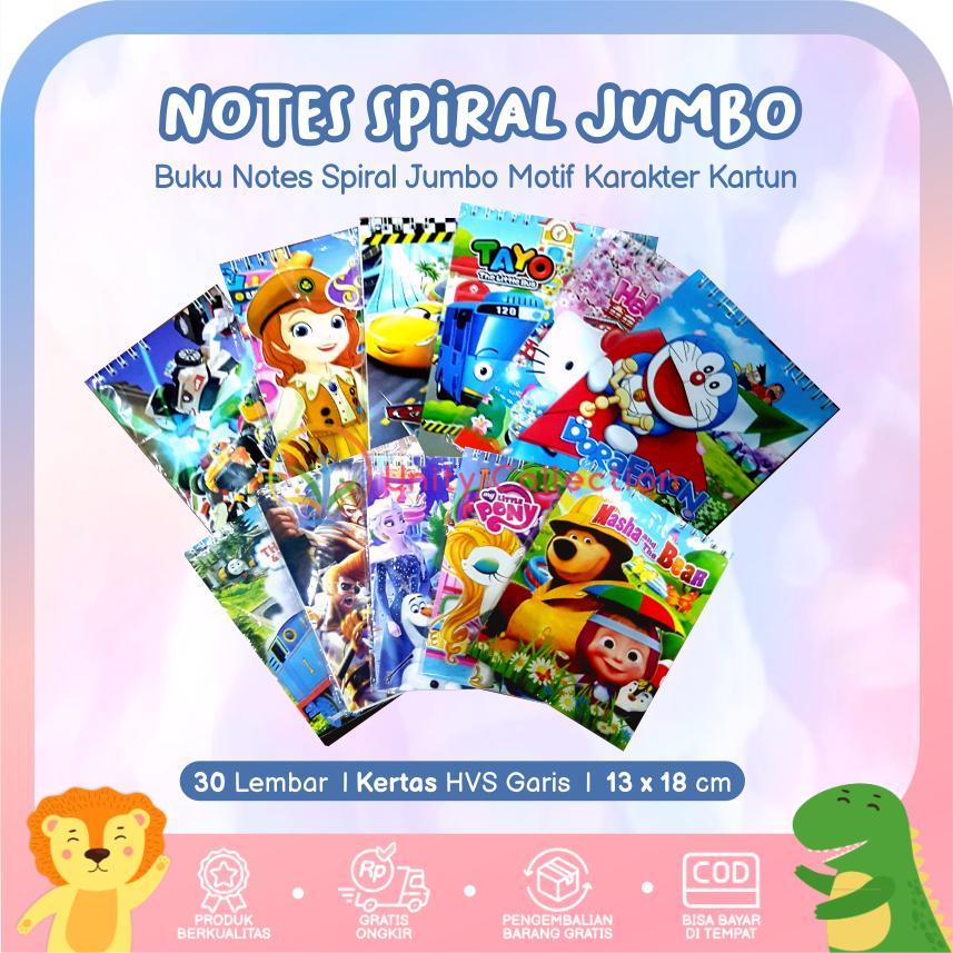 

Notes Spiral Jumbo Karakter Kartun