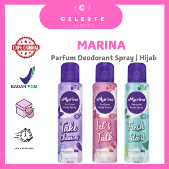 MARINA | Parfume Body Spray 150ml | Hijab Parfum Deodorant Spray