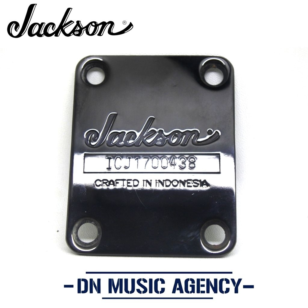 jackson plate neck gitar black original crafted in indonesia
