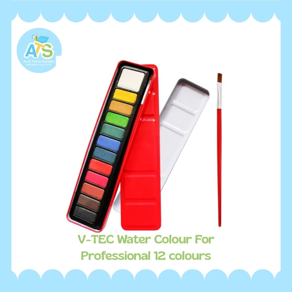 

v-tec water colour for professional 12 colours