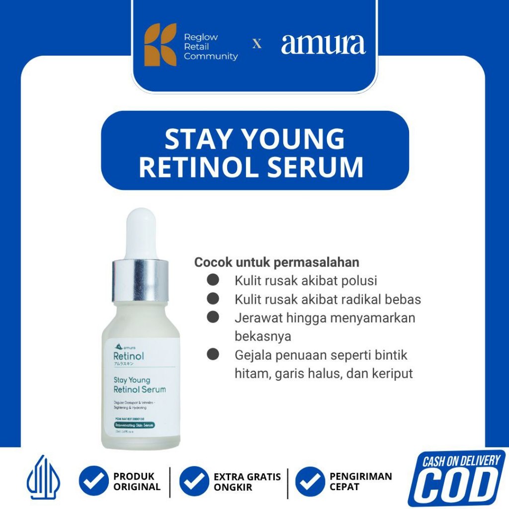 AMURA STAY YOUNG RETINOL SERUM / Retinol Amura Original