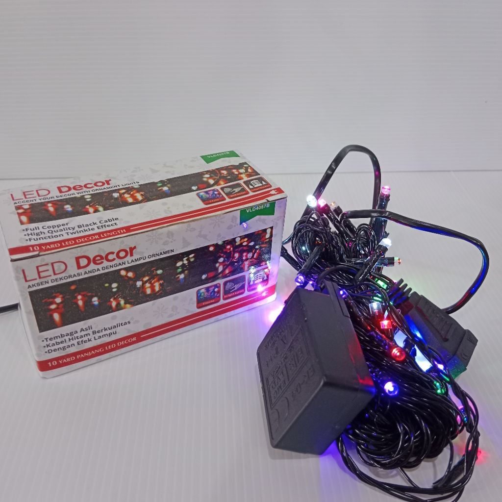 Lampu Natal tumblr LED 1O meter visalux / Lampu natal dekorasi murah