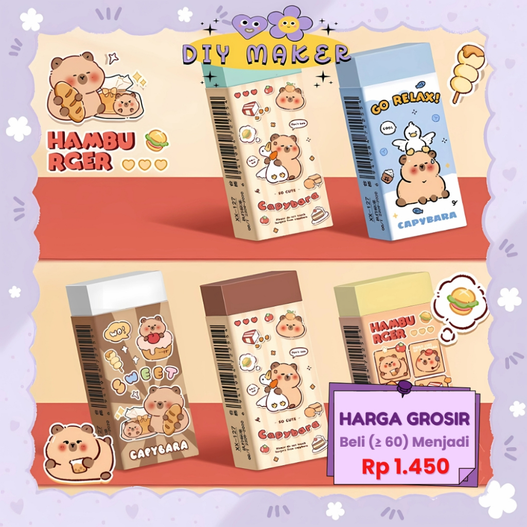 

DM Penghapus Lucu Karakter Penghapus Pensil Astronout Eraser Pencil Alat Tulis Sekolah ATK 1 Pcs