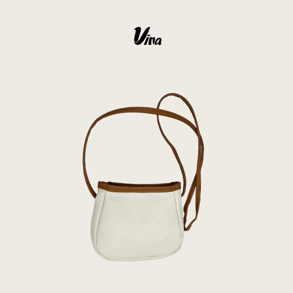 Tas Bahu Wanita Korea Tas Bahu Wanita Kulit Asli Tas Bahu Wanita Fashion Mini Elegan Vina