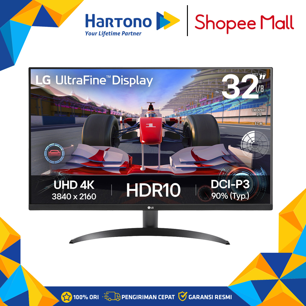 LG 31.5 Inch Monitor UltraFine 4K HDR 32UR500K-B_G3