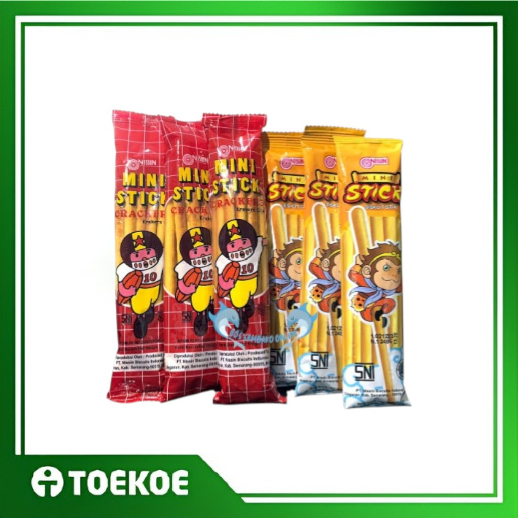 

TOEKOE Nissin MINI STICK 25gr x 10pcs Biskuit Snack Cemilan Anak Enak Murah Grosir / Snack Mini Size