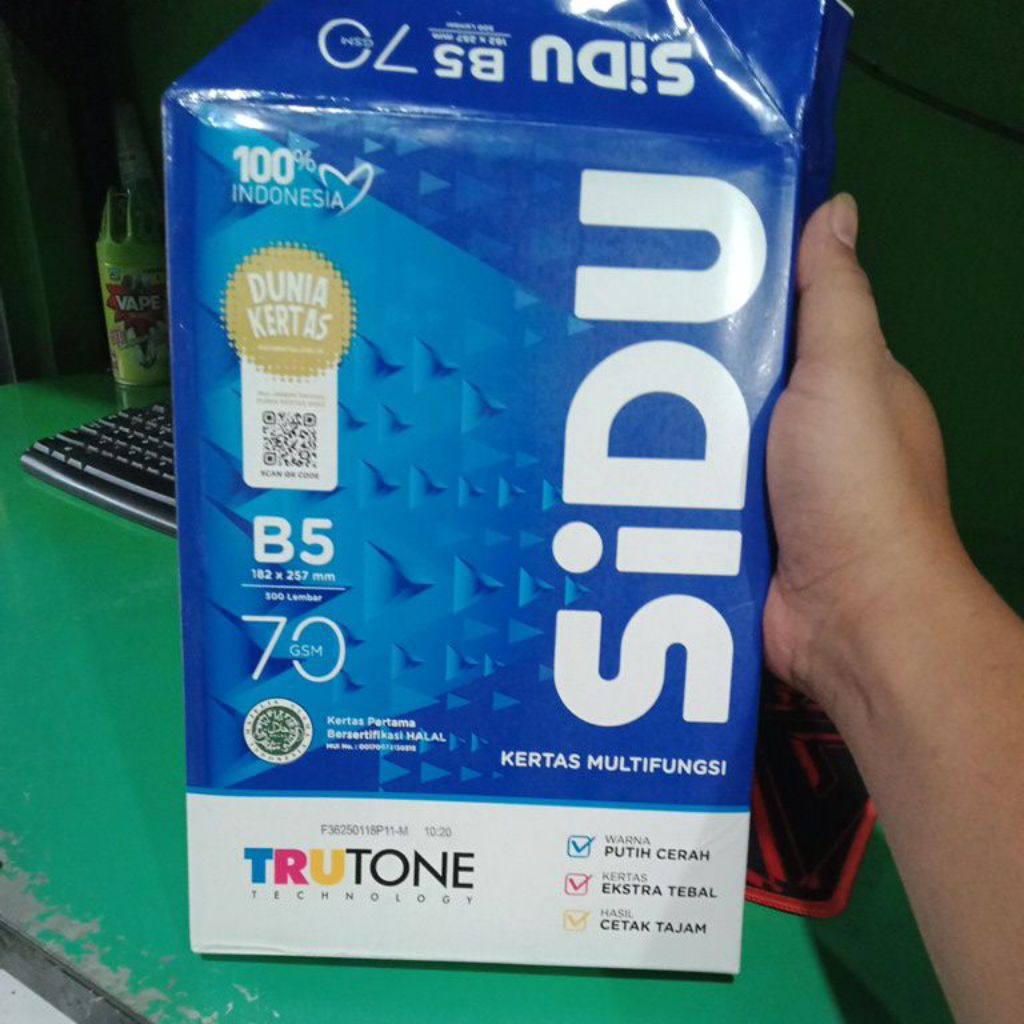 

Kertas HVS SIDU ukuran B5