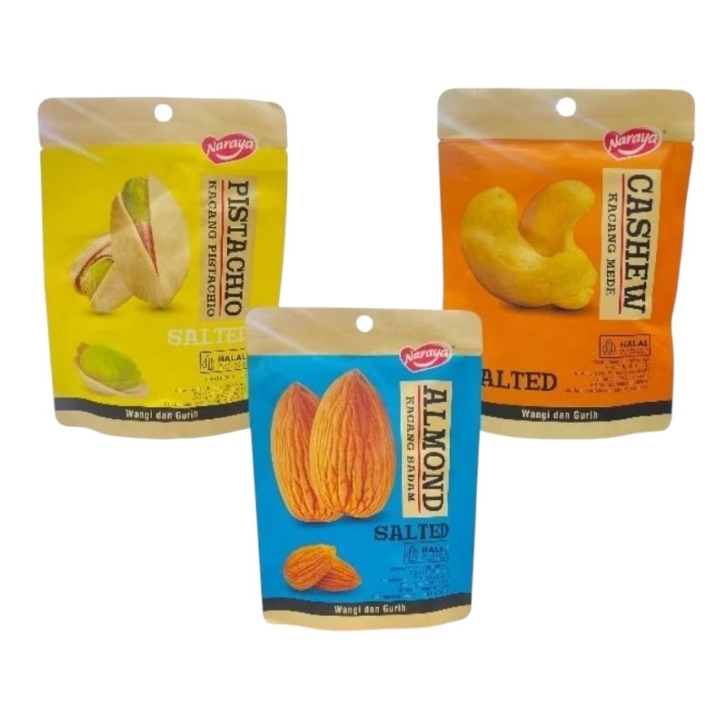 

Naraya Salted Almond Cashew Nuts 150gr