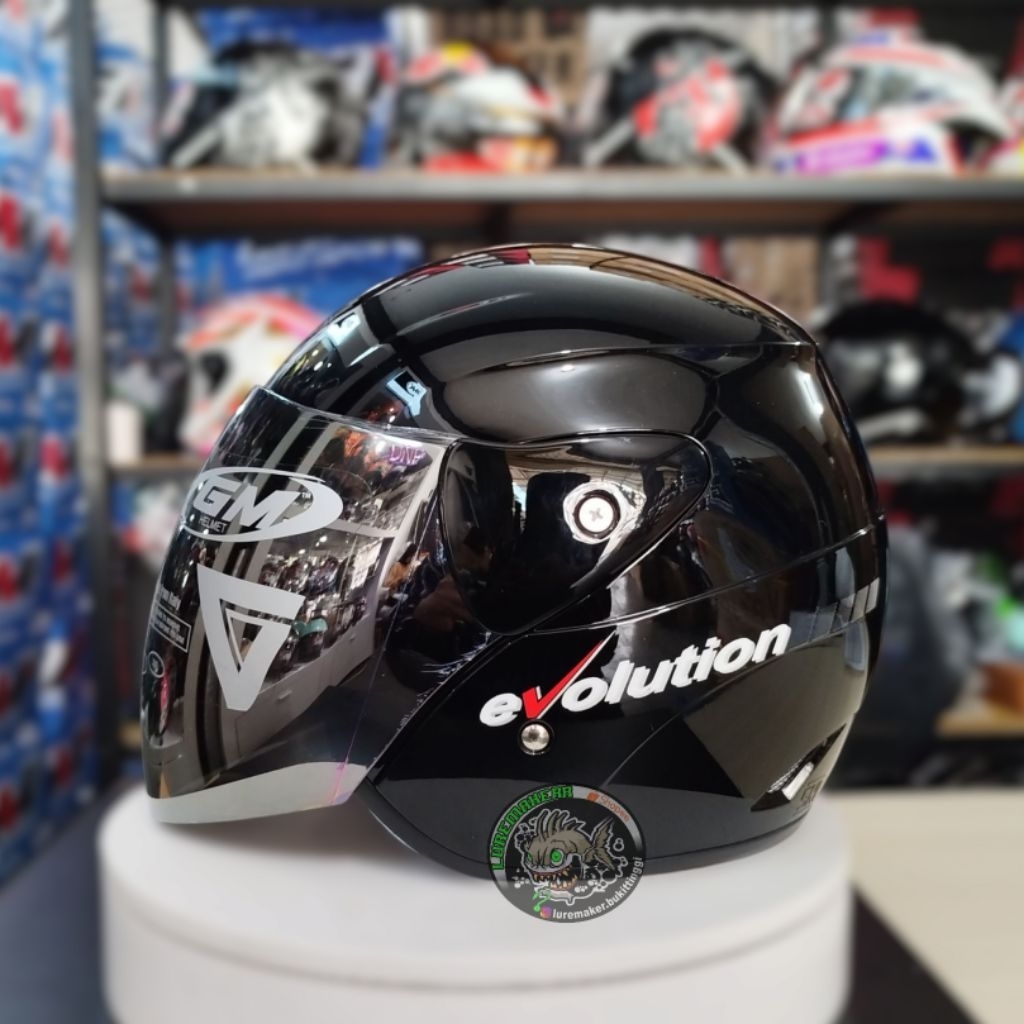 HELM GM EVOLUTION SOLID BLACK