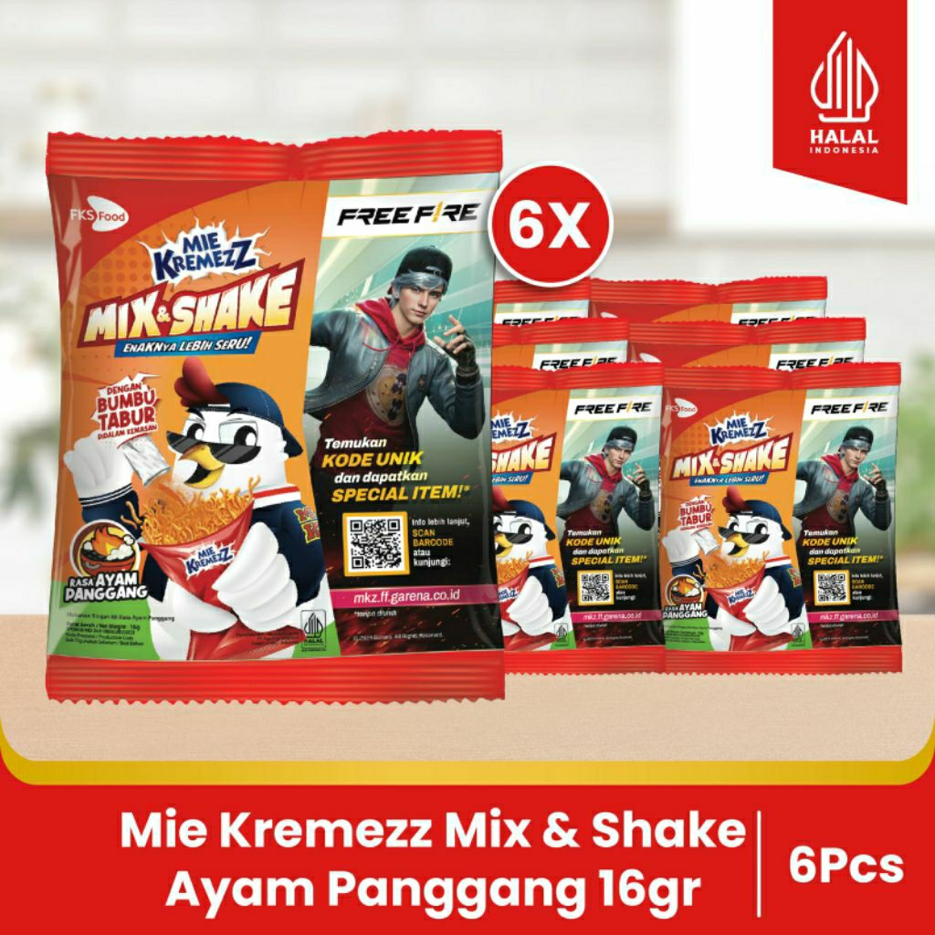 

Paket Bundling - Mie Kremezz Mix & Shake - Ayam Panggang - 16 gr - 6 pcs