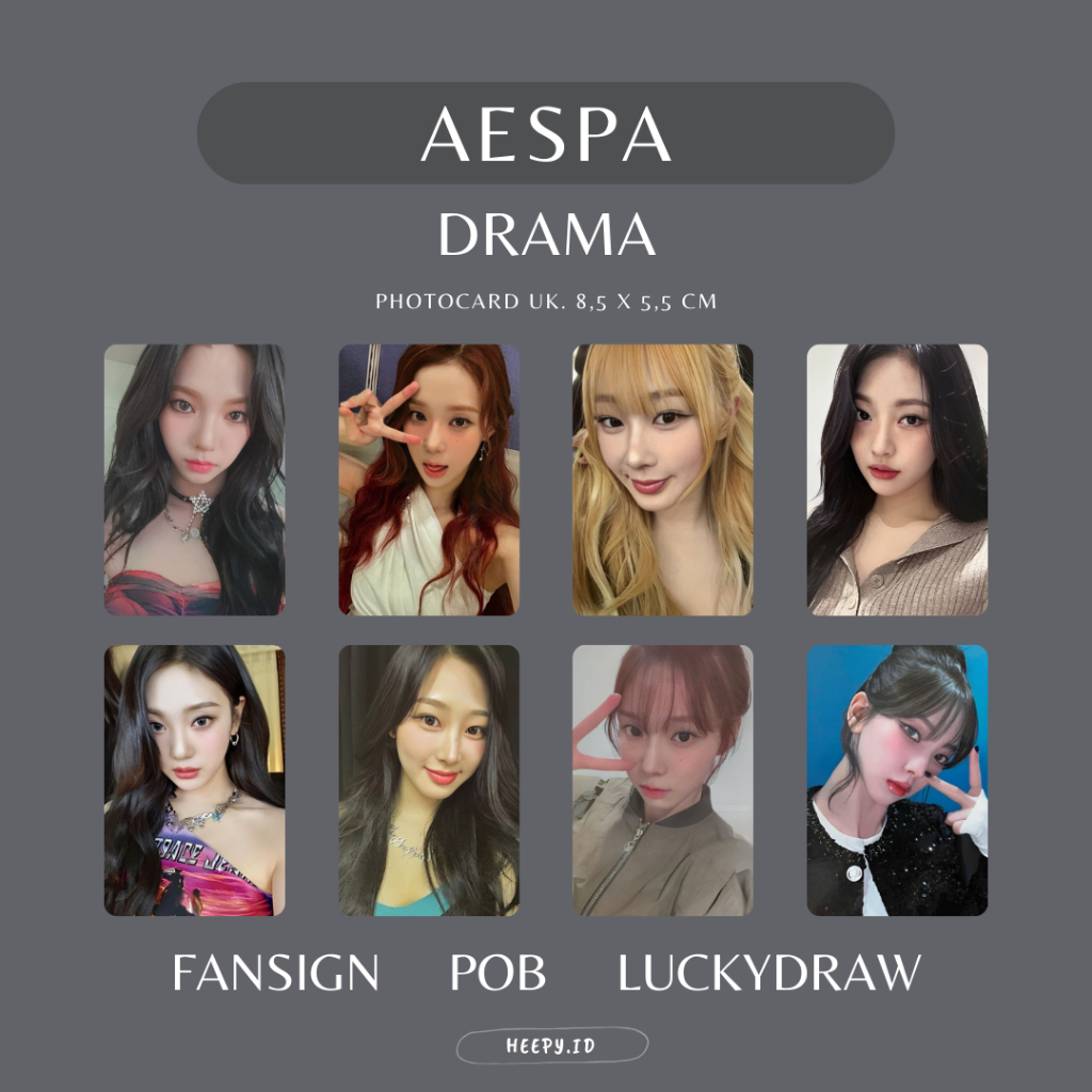[AE] UNOFFICIAL PHOTOCARD AESPA DRAMA