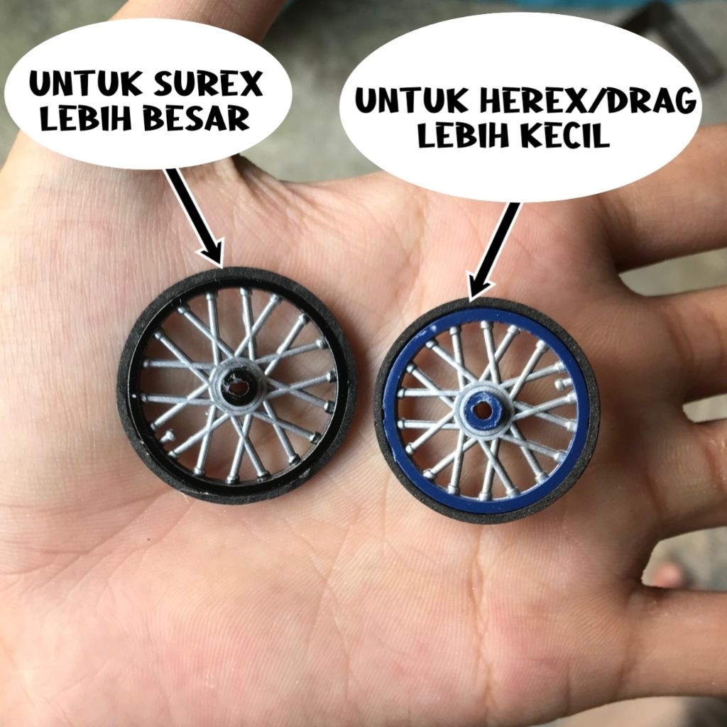 Miniatur motor velg ban cacing keren 2PCS/SepasangTERMURAH!!