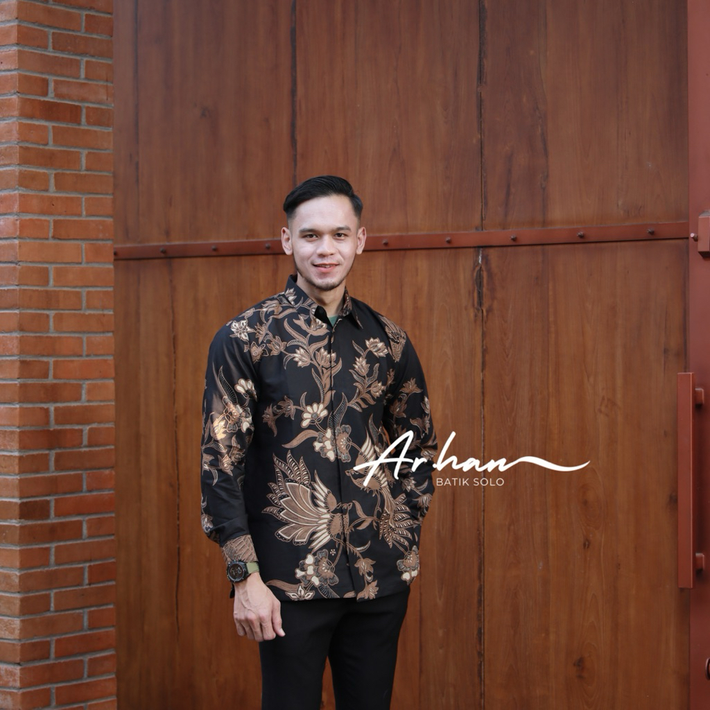TRISAKA COKLAT … Kemeja Batik lengan panjang/pendek / kemeja pria / kemeja batik / batik keren,elegh