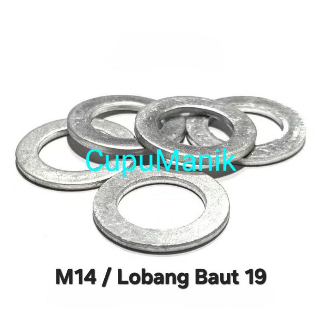 Ring Oli Aluminium M14/Baut 19