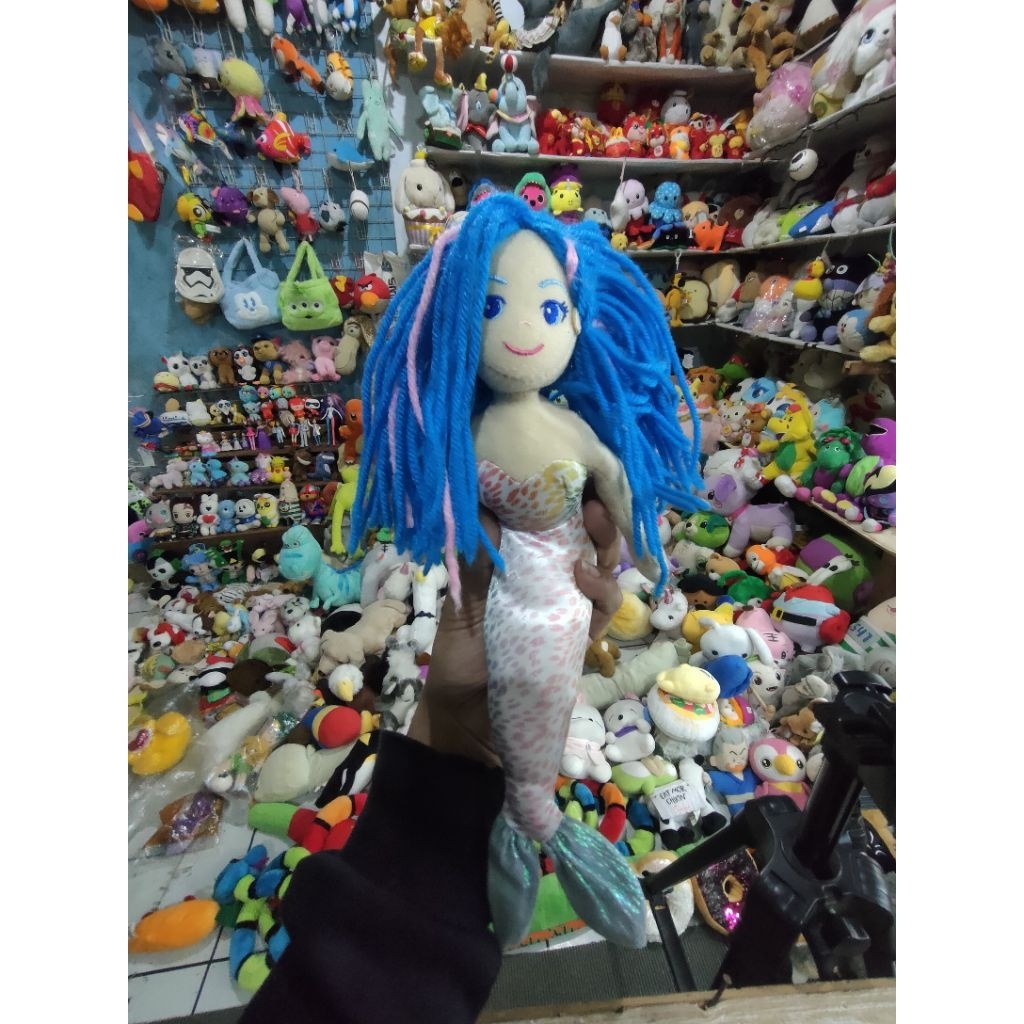 aurora world sea sparkles mermaid plush boneka putri duyung