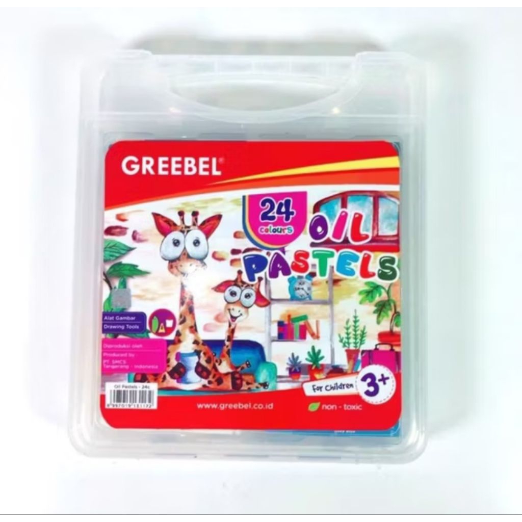 

(PCS) CRAYON/OIL PASTEL 24 WARNA GREEBEL (MIN. ORDER 3SET)