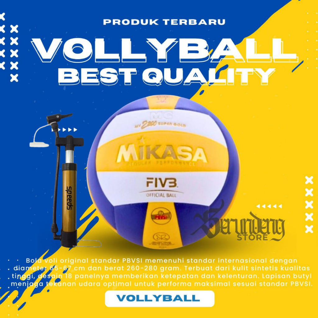Bola voli MV 2200 SUPER GOLD ORIGINAL bola voli original import