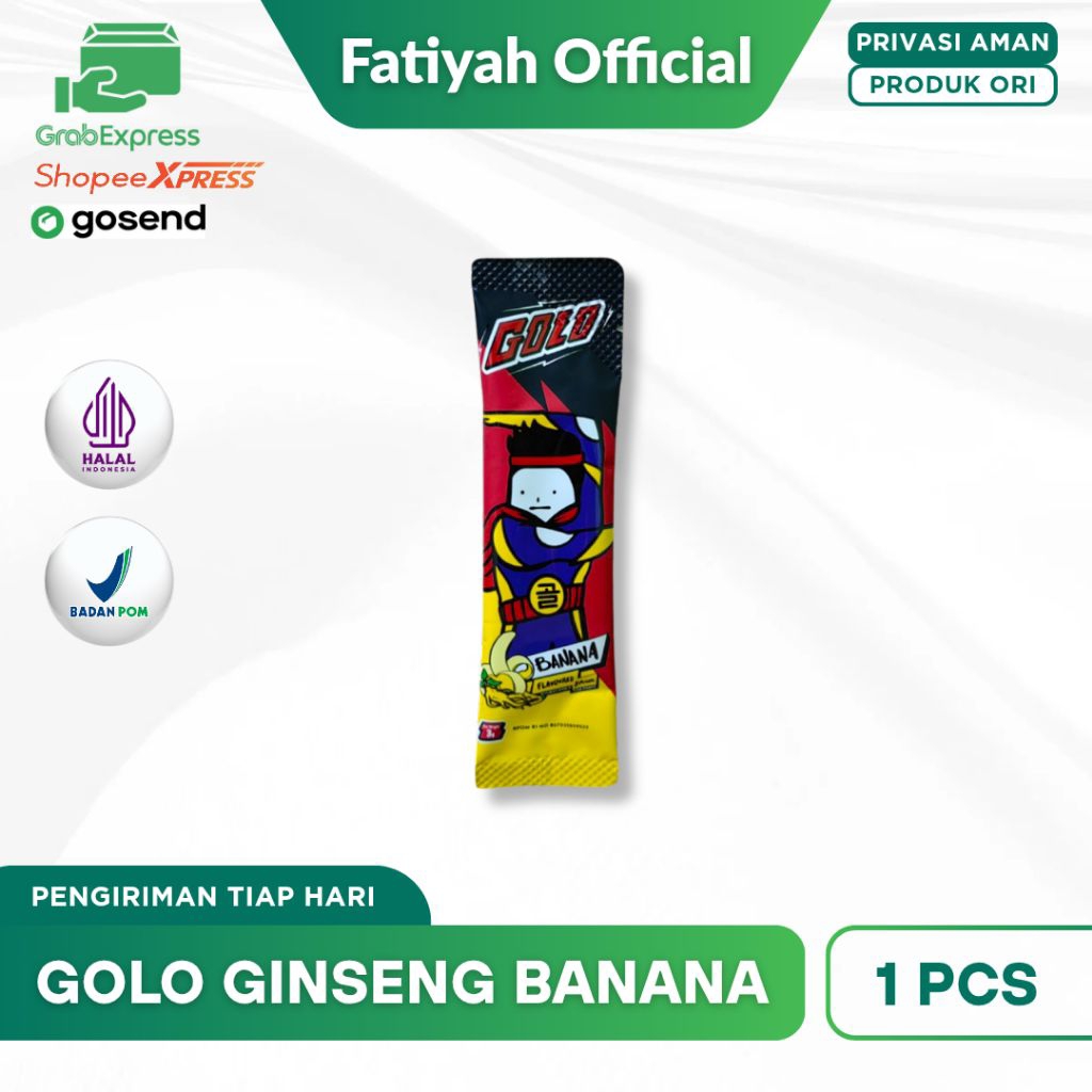 MISTER GOLO GINSENG BOTANICAL DRINK RASA BANANA PISANG ( ECERAN ) MR GOLD GINGSENG ORI