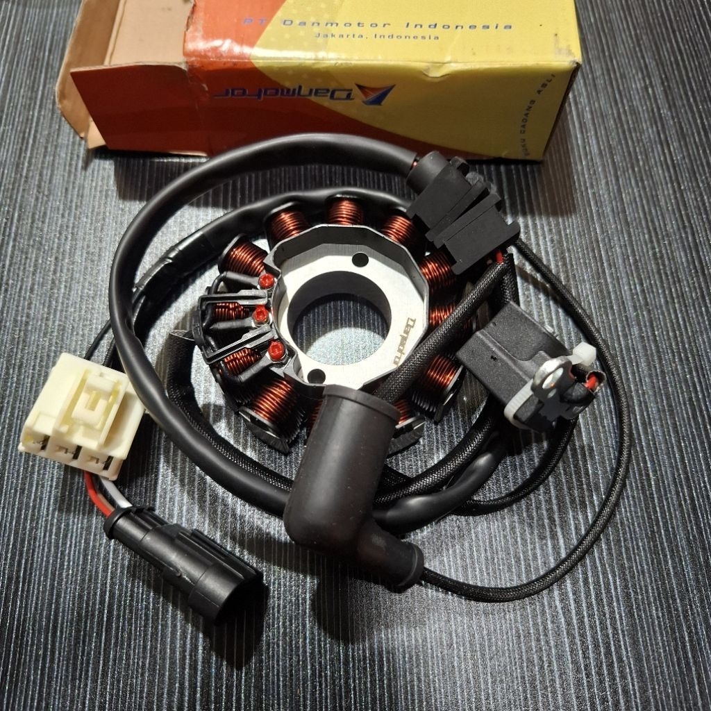 Spul lengkap pengapian vespa matic LX S 3V DANMOTOR