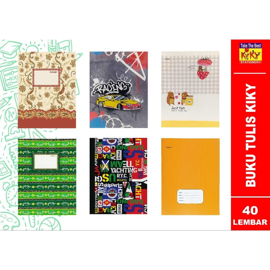 

BUKU TULIS OKEY BX 40 (PAK) / BUKU SEKOLAH OKEY
