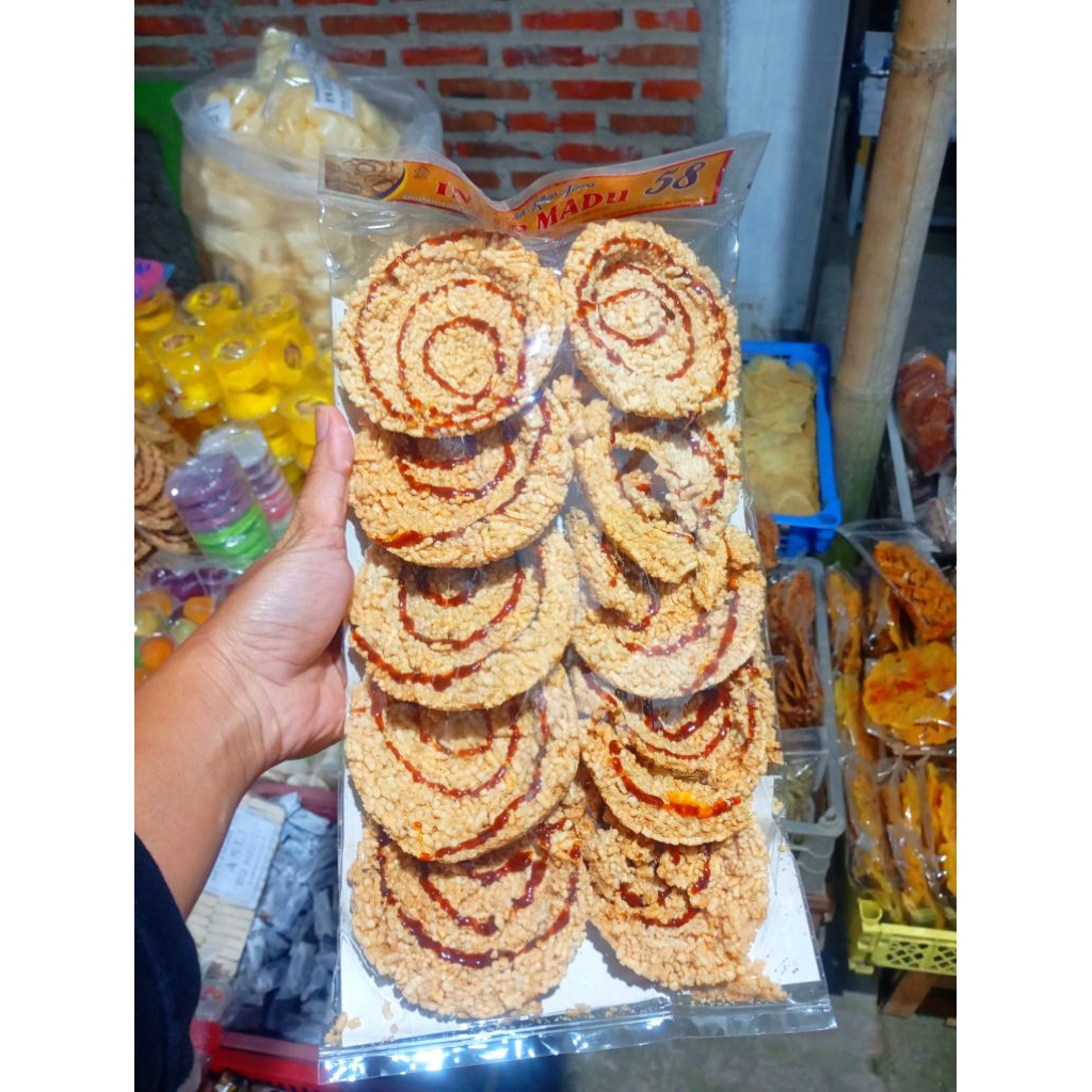 INTIP MADU 58/ kerak nasi gula jawa/makanan tradisional