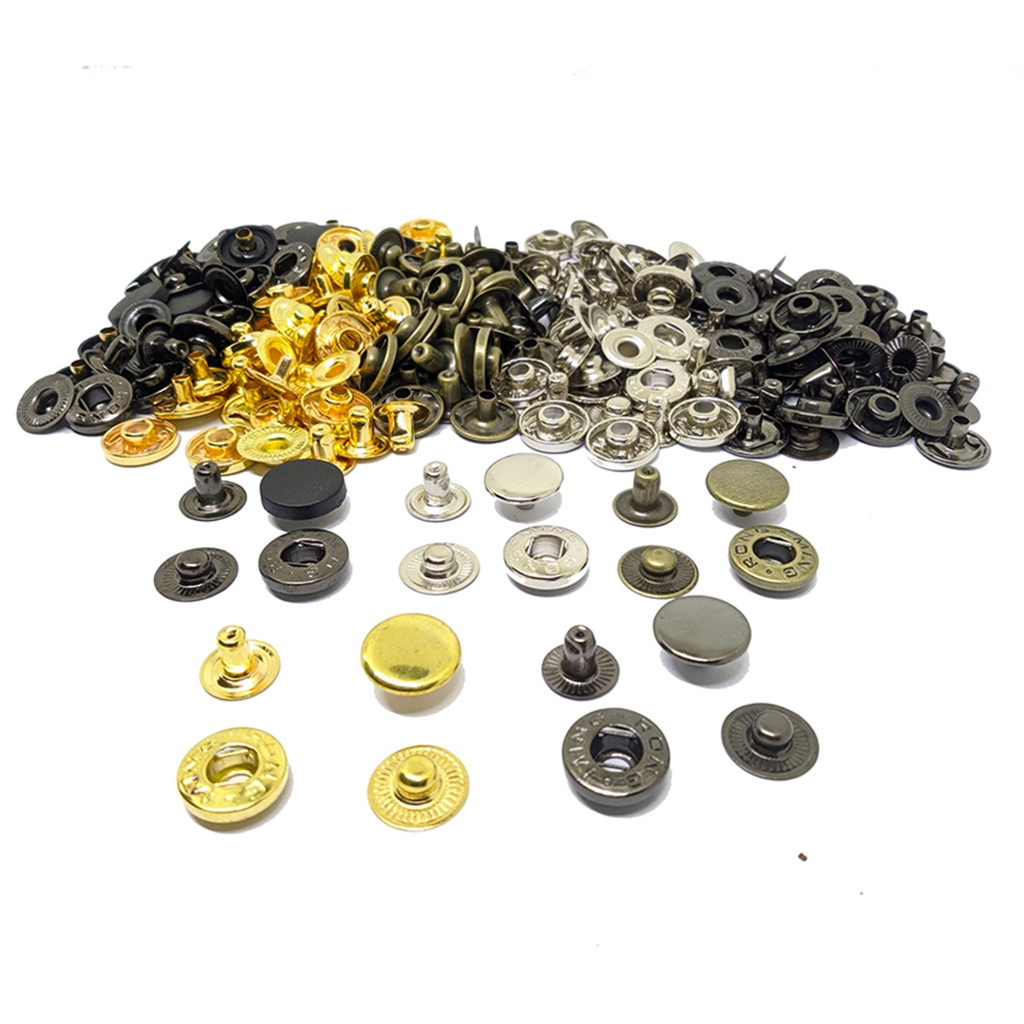 Kancing cetet besi 15 mm / Kancing Snap Button Besi MingRong 15 mm – Isi 12 pcs