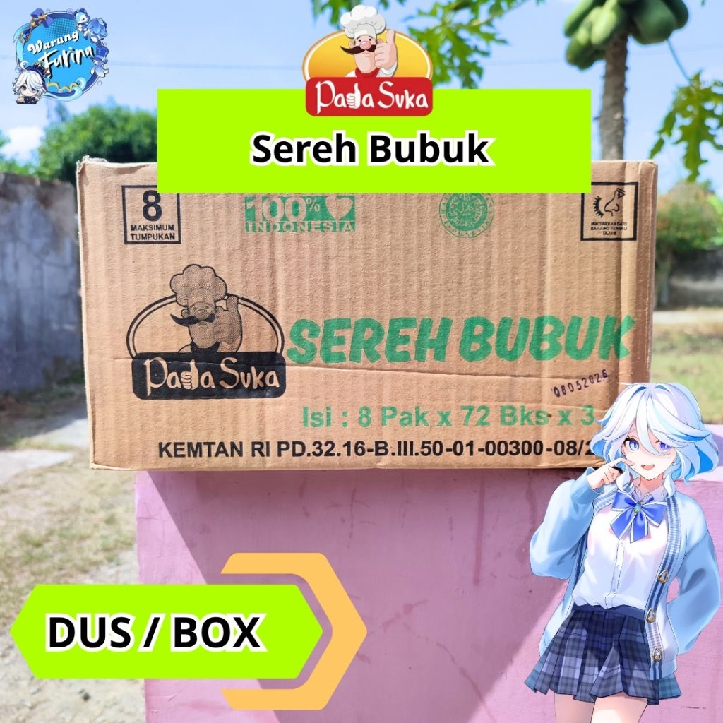 

Padasuka Sereh Bubuk Sachet 3gr | Dus/Box