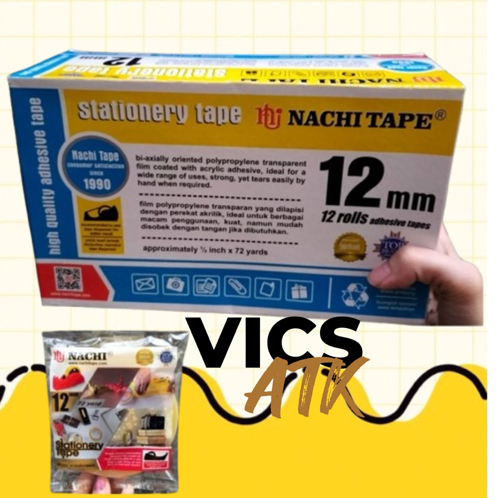 

1 Dus Isolasi Nachi Tape 12MM isi 12 pcs