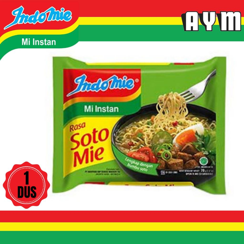 

INDOMIE MIE INSTANT RASA SOTO 70G (1DUS)