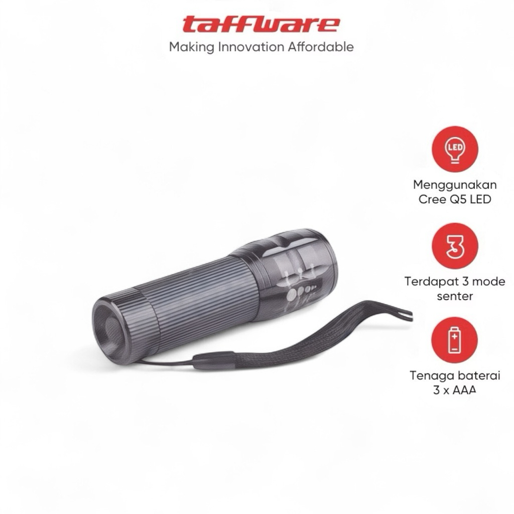 senter cree q5 batre AAA / senter camping / senter led outdoor 2000 lumens