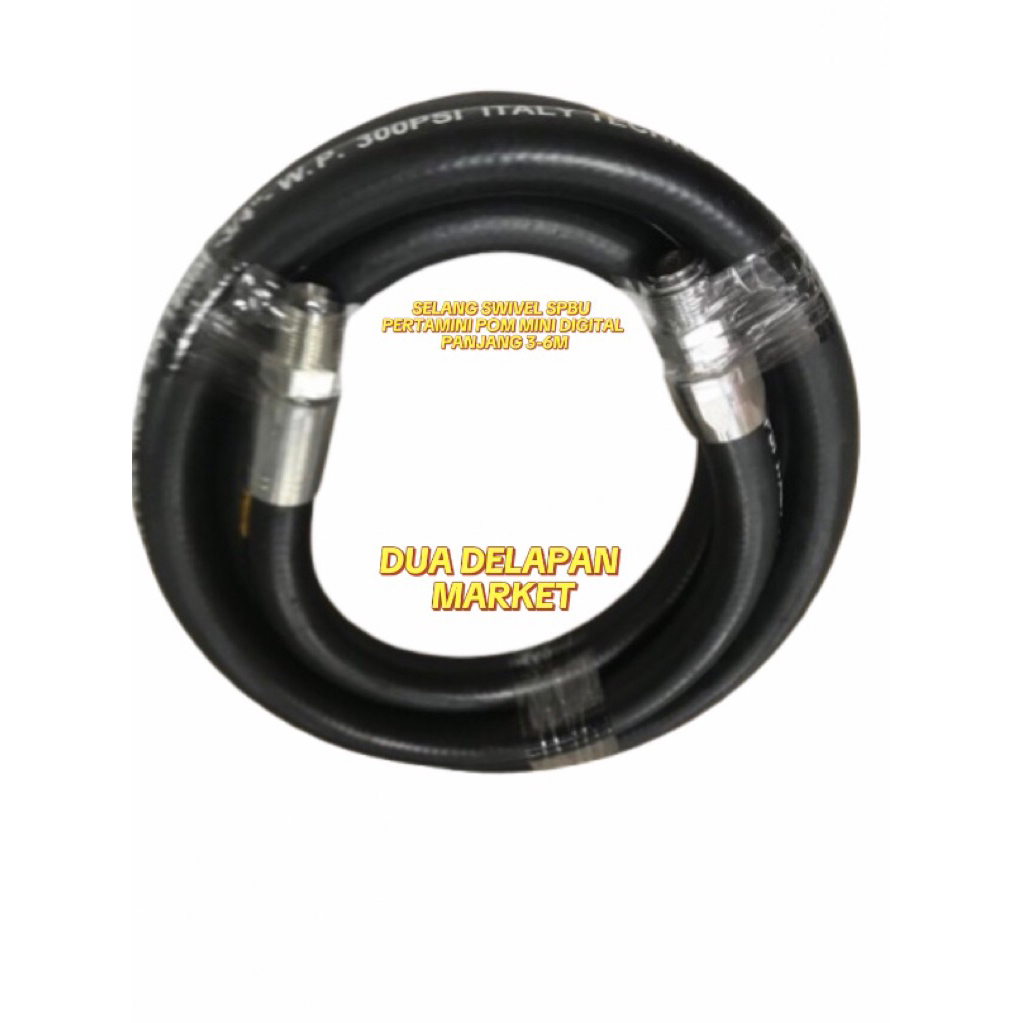 SELANG POM MINI PERTAMINI DIGITAL SELANG SWIVEL SPBU POM MINI PANJANG 3/4/5/6M SELANG POM MINI PERTA