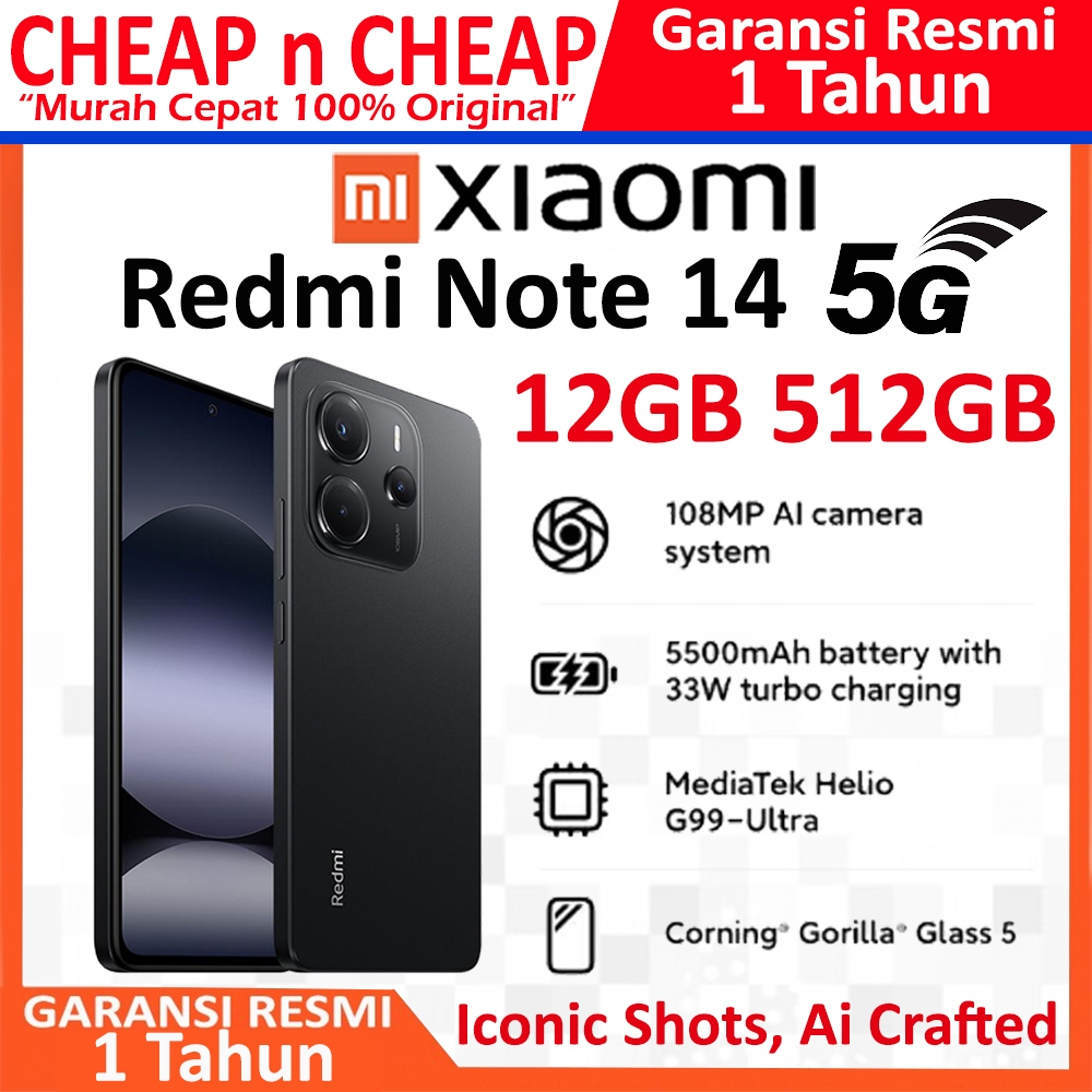 Xiaomi Redmi Note 14 5G 12GB 512GB 256GB AMOLED
