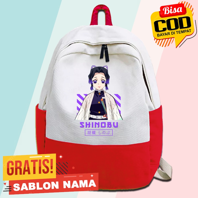 Tas Ransel Anak Demon Slayer Shinobu / Tas Gendong Anak Sekolah Demon Slayer Shinobu