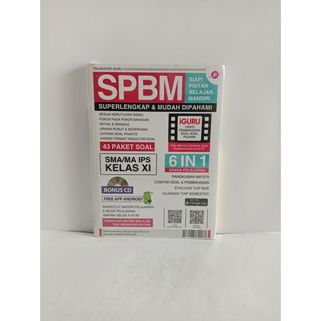 BUKU ORIGINAL SPBM SUPER LENGKAP DAN MUDAH DIPAHAMI SMA/MA IPS KELAS XI 6 IN 1