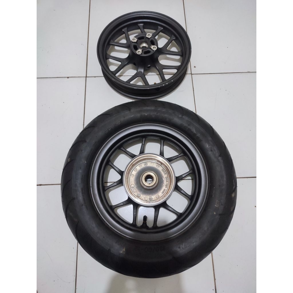 Velg Depan Belakang Honda Stylo PnP Scoopy Vario Genio Ring 12 Original Copotan Like New