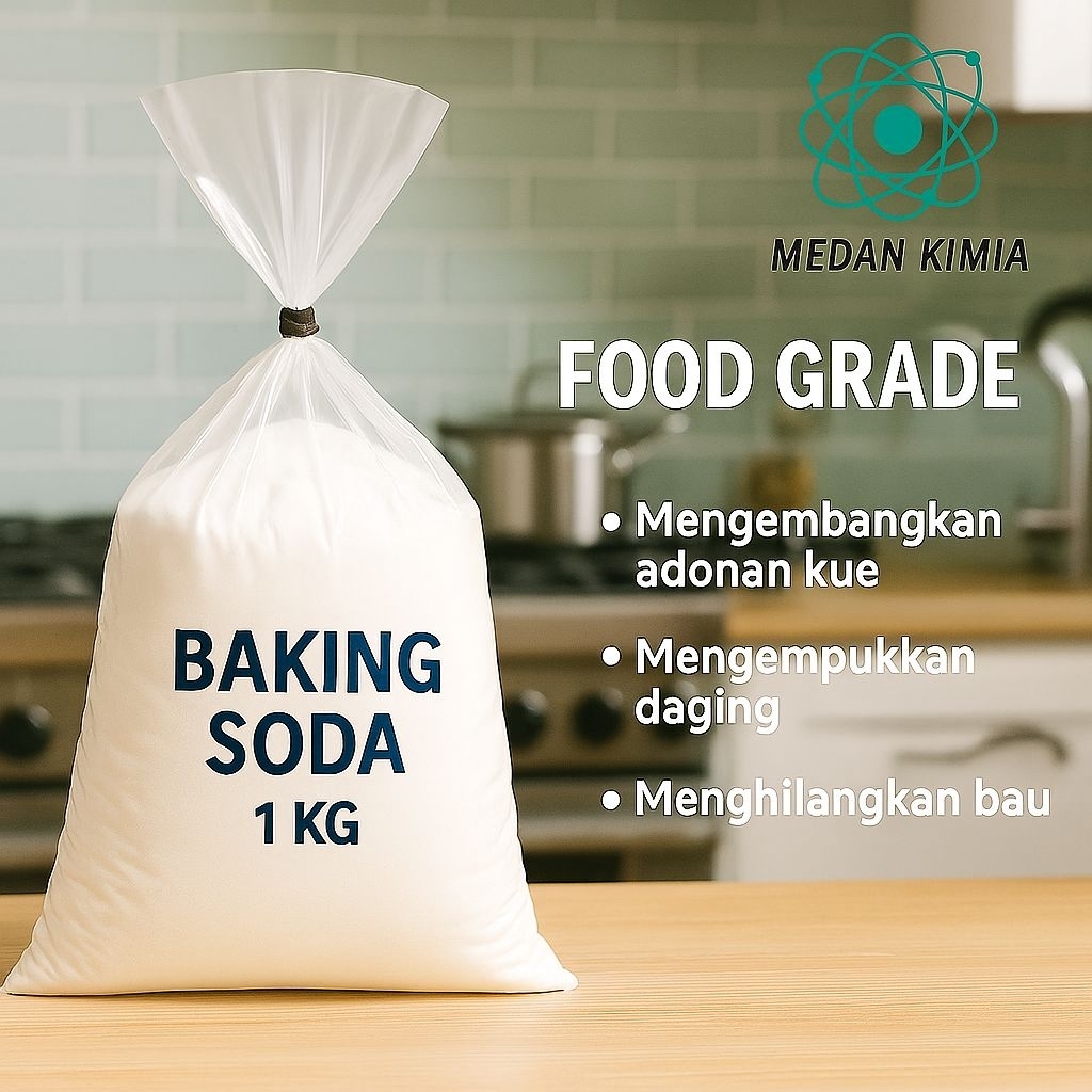 

Baking Soda 1 Kg / Sodium Bicarbonate / Soda Kue / Pengembang Kue / NaHCO₃