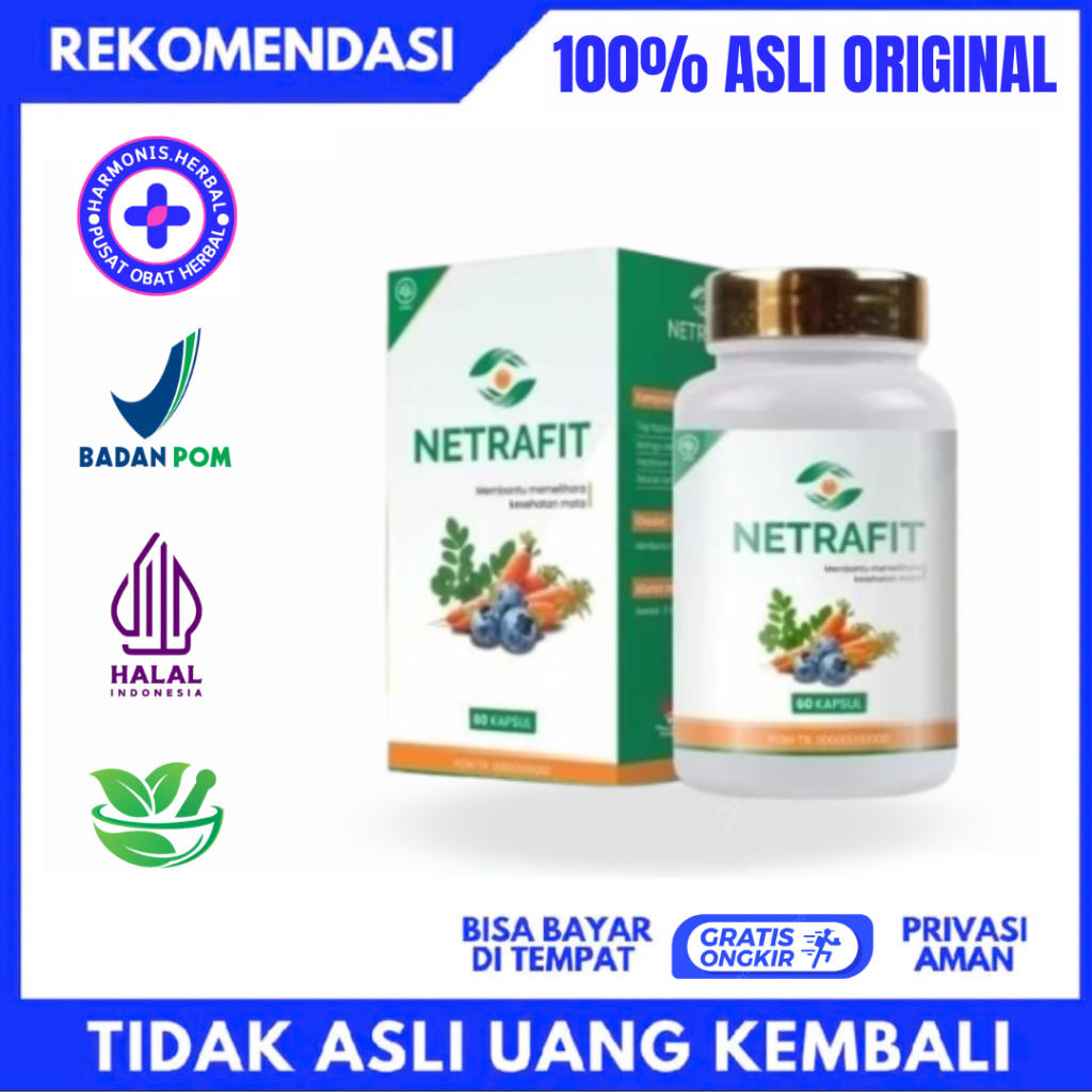 Kapsul herbal Netrafit Obat kapsul Mata Katarak | Mata Rabun