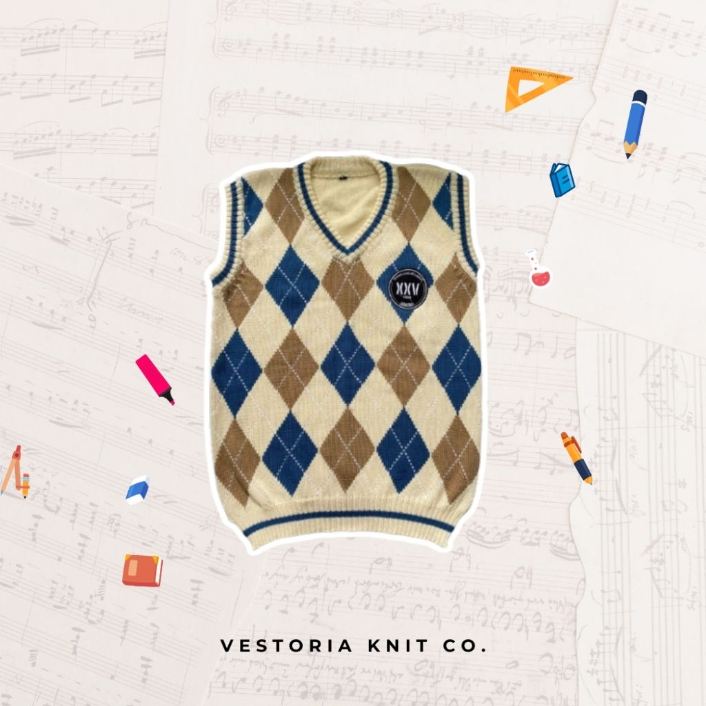 Rompi rajut anak premium TK SD