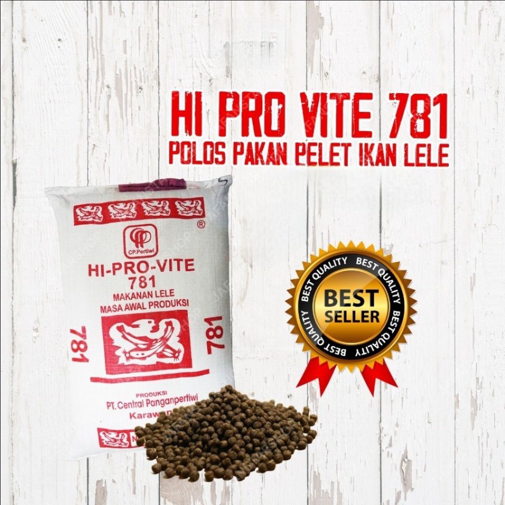 pur | Pelet Lele HI PRO VITE 781-3 berkualitas 1KG | Pakan Ikan Lele Terapung  komplit & termurah