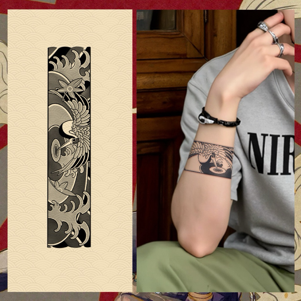 MEDAN Tatto temporer Motif gelang 8x22cm Tahan 10-15hari tatto semi permanen temporary