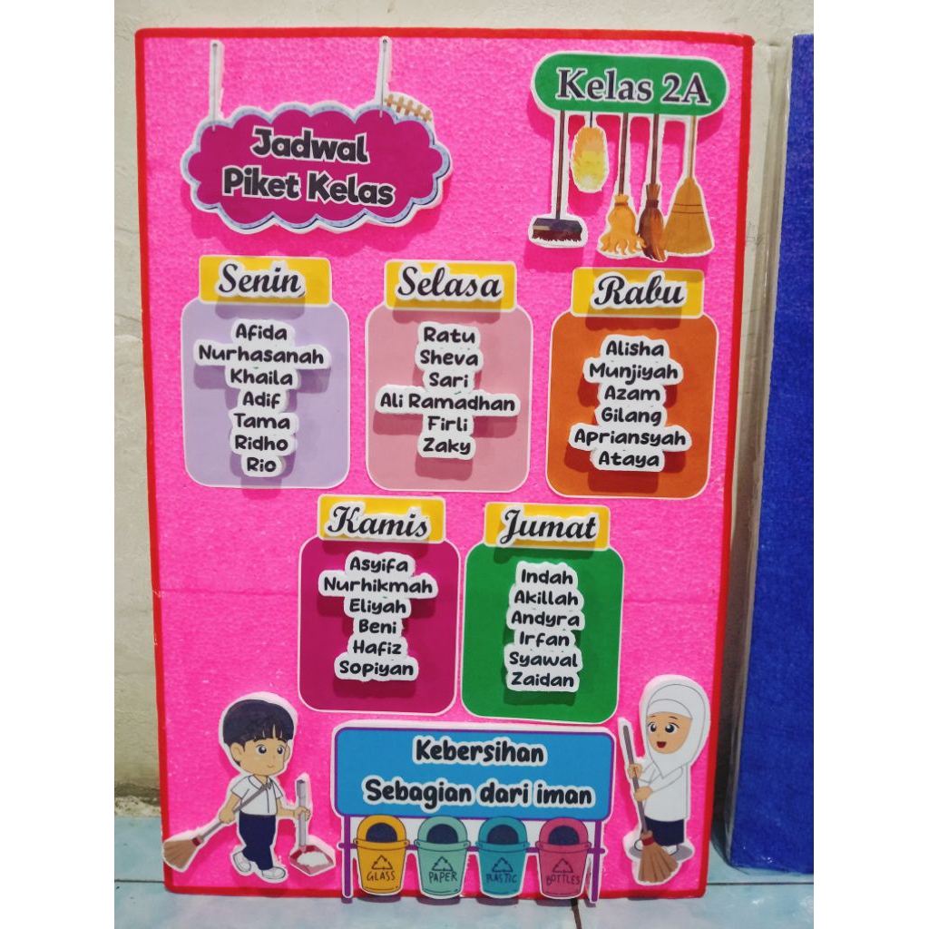 

jadwal piket kelas 40x60