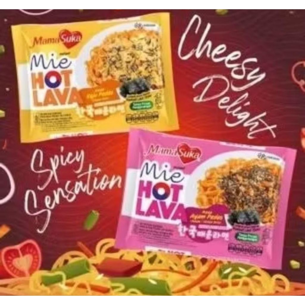 

Mamasuka Mie Hot Lava 89gr/Mie Pedas Mamasuka