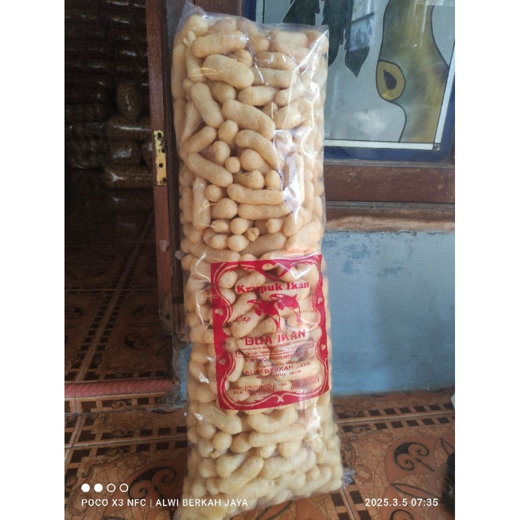 

Krupuk ikan tenggiri 1 kilo merk dua Ikan
